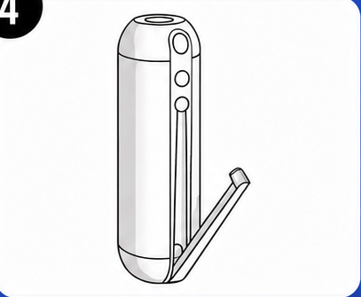 Bidezz mobiles Bidet einklappen und kompakt verstauen