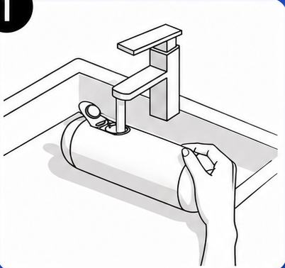Bidezz mobiles Bidet mit Wasser befüllen